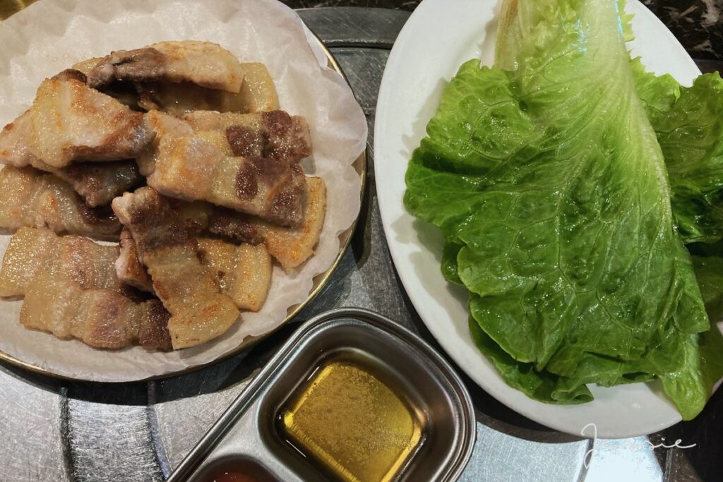韓食堂-豬五花菜包肉